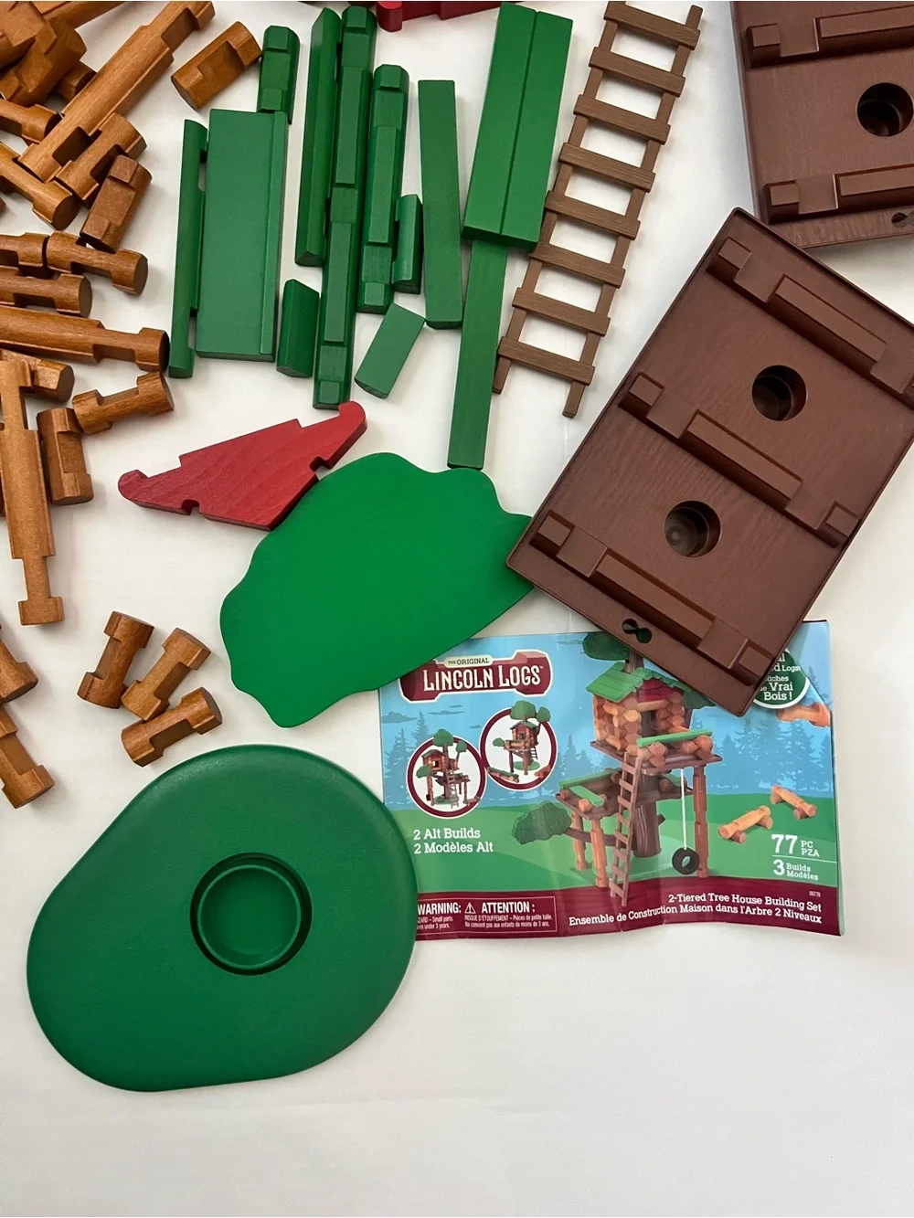 Lincoln Logs 2 Tiered Tree House Building Set, Educational Toy, Gift Retro